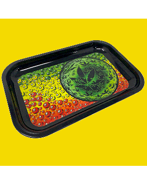 Rasta Jamaica Rolling Tray - Metal