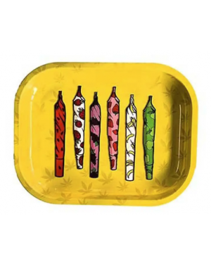 Hippie Fruit Wrapped Rolling Tray - Metal
