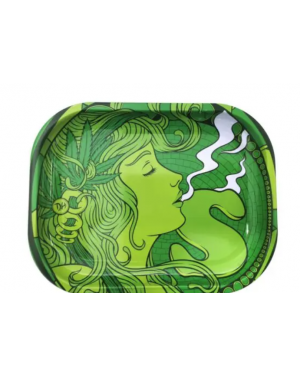 Celestial Mary Jane Rolling Tray - Metal