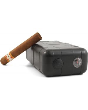 Perfecto XLT 8 ct crushproof humidifying Travel Cigarette Humidor case