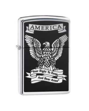 Zippo  Black and White Americana