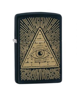 Zippo  Eye of Providence Black Matte Design