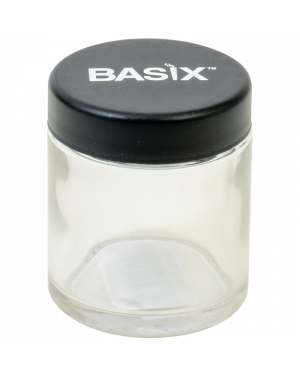 BASIX Child Resistant Glass Storage Jars