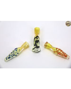 Glass Chillum Mix Colors