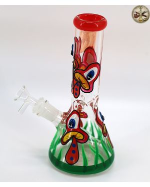 Red Mushroom Water Pipe 6inch