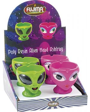 FUJIMA POLY RESIN ALIEN HEAD ASHTRAY (LT401)