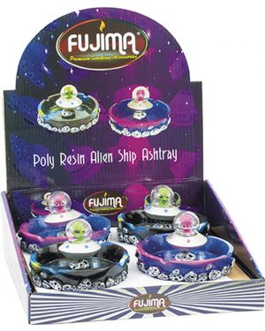 FUJIMA POLY RESIN ALIEN SHIP ASHTRAY (LT402)