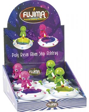 FUJIMA POLY RESIN ALIEN SHIP ASHTRAY (LT405)