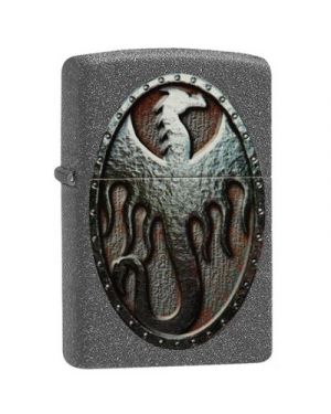 Zippo  Metal Dragon Shield Design