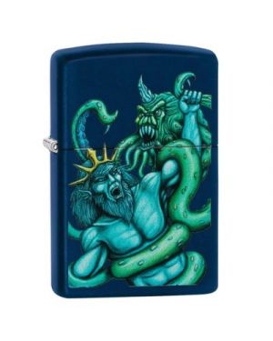 Zippo  Navy Matte Sea King Design
