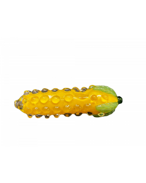 Glass Art Yellow Corn Pipe