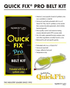 Spectrum Labs - Quick Fix Pro Belt Kit | synthetic Urine