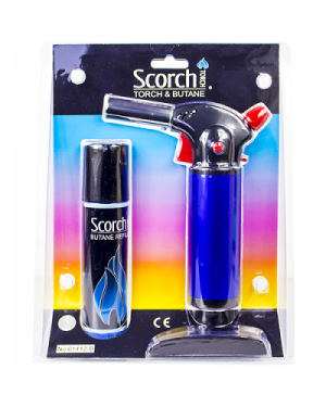 Scorch Torch Blue + 100ml Butane Torch Set