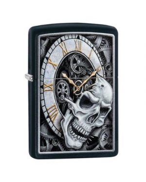 Zippo  Skull Clock Design