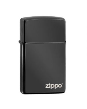Zippo Slim® High Polish Black Zippo Logo
