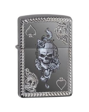 Zippo Spade & Skull Design