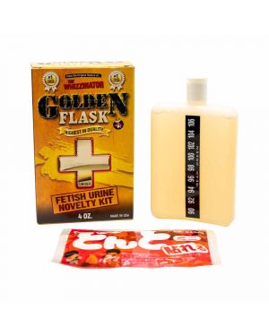 Golden Flask - Fetish Urine Novelty Kit 4 oz.