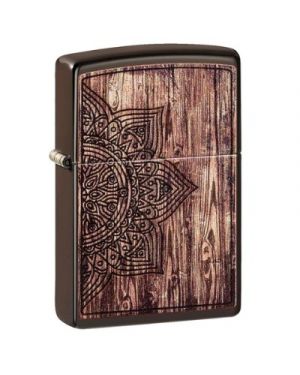 Zippo   Wood Mandala Design -1